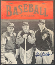 Load image into Gallery viewer, 1940 Bob Feller Autographed Signed Baseball Magazine Cleveland Indians MLB VTG