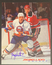 Load image into Gallery viewer, Bryan Trottier New York Islanders Autographed Photo NHL Hockey Rebellion Vintage
