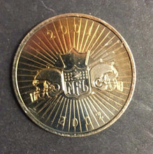 Load image into Gallery viewer, Budweiser Bears NFL Super Bowl XX Commemorative Medallion Copper Contest + Card