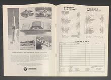 Load image into Gallery viewer, 1967 Detroit Olympia NHL Hockey Program Detroit Red Wings v Toronto Maple Leafs