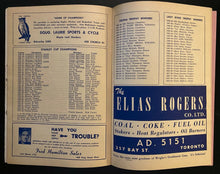 Load image into Gallery viewer, 1949 Rare Original NHL Hockey All-Star Game Program Toronto Maple Leafs Gardens