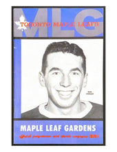 Load image into Gallery viewer, 1959 NHL Hockey Program Toronto Maple Leafs v New York Rangers Ron Stewart Cover