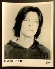 Load image into Gallery viewer, David Bowie Signed Autographed Virgin Records Promo Photo with LOA Hours Album