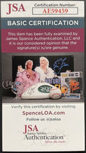 Load image into Gallery viewer, Chris Evert + Virginia Wade HOF Tennis Players Dual Signed Autographed Sheet JSA
