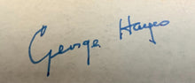 Load image into Gallery viewer, George Hayes Autographed Business Card NHL Hall Of Fame Linesman Signed
