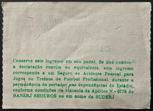Load image into Gallery viewer, 1984 Vintage Maracana Stadium Soccer Ticket Rio De Janeiro