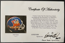 Load image into Gallery viewer, John Elway Signed Hand Painted Full Size NFL Football Broncos Helmet 1/1 Beckett