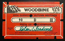 Load image into Gallery viewer, 1974 Horse Racing Queens Plate Program with Reporter Notes + Pass + Credentials