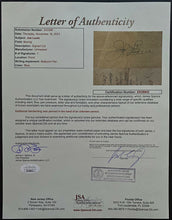 Load image into Gallery viewer, Joe Louis Autographed Signed Vintage Caesars Palace Keno Card Boxing Cut JSA