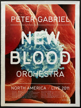 Load image into Gallery viewer, 2011 Authentic Peter Gabriel New Blood Orchestra Concert Tour Poster Original