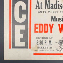 Load image into Gallery viewer, 1950 Chicago Blackhawks Standbys Fan Club Broadside 5th Anniversary Dance