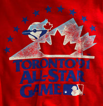 Load image into Gallery viewer, Rare 1991 Roots Coca-Cola Staff Jacket 1991 MLB ASG Logo SkyDome Toronto