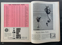 Load image into Gallery viewer, 1966 NFL Memorial Stadium Football Program Baltimore Colts v San Francisco 49ers