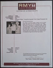 Load image into Gallery viewer, 1957 Rare Vintage Young Elvis Presley w/ Parents Press Photo LOA Rock HOF Music