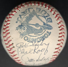 Load image into Gallery viewer, 1977 Toronto Blue Jays Inaugural Team Autographed x28 Logo Baseball MLB Signed