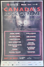 Load image into Gallery viewer, 2023 Canada's Rock Of Fame Induction Concert Massey Hall Poster Banner Handbill