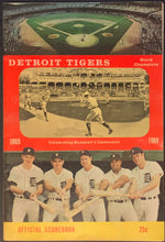 Load image into Gallery viewer, 1969 Tiger Stadium MLB Baseball Program Detroit Tigers vs Kansas City Lolich Win