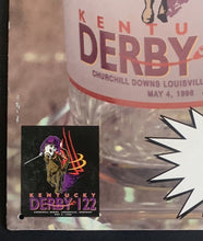 Load image into Gallery viewer, 1996 122nd Kentuky Derby Cardboard Broadside Advertisement Mint Julep Glasses