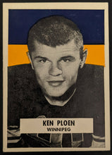 Load image into Gallery viewer, 1959 General Mills Wheaties CFL Football Kenny Ploen Winnipeg Blue Bombers Card