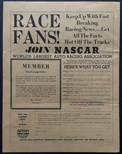 Load image into Gallery viewer, 1961 Original Entry Form NASCAR Southern 500 Darlington Raceway Vintage Racing