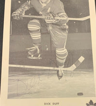 Load image into Gallery viewer, Dick Duff Toronto Maple Leafs Autographed Team Issued Photo NHL Hockey Vintage