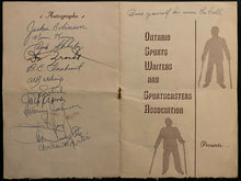 Load image into Gallery viewer, 1956 MLB Vtg Autographed Dinner Program Signed Jackie Robinson + 11 More JSA LOA