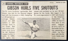 Load image into Gallery viewer, 4 Different Topps Index Cards Bob Gibson St. Louis Cardinals MLB Baseball VTG
