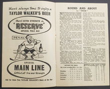 Load image into Gallery viewer, 1955 Rare International Hockey Program Swedish National Team vs Wembley Lions UK