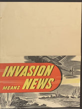 Load image into Gallery viewer, 1942 Toronto Daily Star Fold Out Advertisement Invasion News Vintage