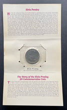Load image into Gallery viewer, Elvis Presley $5 Marshall Island Commemorative Coin + Original Card Sealed