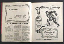 Load image into Gallery viewer, 1946 Chicago Stadium NHL Program New York Rangers Chicago Blackhawks George Gee