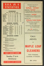 Load image into Gallery viewer, 1966 Toronto Marlboros Official Hockey Game Program Hamilton Red Wings Vtg
