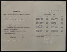 Load image into Gallery viewer, 1976 MLB Baseball Hall of Fame Induction Program + Game Ticket + Scorecard HOF