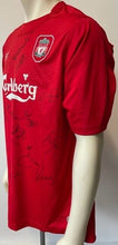 Load image into Gallery viewer, 2004-05 Premier League Liverpool Team Signed Autographed Soccer Jersey LOA