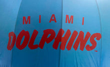 Load image into Gallery viewer, 1984 Miami Dolphins Hat Shaped Umbrella NFL Football Vintage
