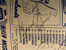 Load image into Gallery viewer, 1948 NHL Hockey Signed MLG Program Maurice Richard Lach Reay Autographed JSA LOA