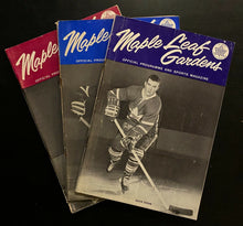 Load image into Gallery viewer, 1963 NHL Hockey 3 Stanley Cup Finals Programs Toronto Maple Leafs vs Red Wings