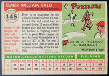 Load image into Gallery viewer, 1955 Topps Baseball #145 Elmer Valo Kansas City Athletics Vintage MLB Card