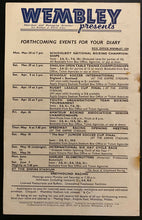 Load image into Gallery viewer, 1952 Olympic Gold Medal Wembley Hockey Canada Program Edmonton Vs England