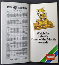 Load image into Gallery viewer, 1978 Toronto Blue Jays Media Guide Second Season MLB Baseball Vintage