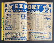 Load image into Gallery viewer, 1947 Maple Leaf Gardens NHL Hockey Program Leafs vs Montreal Canadiens Watson