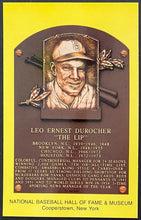 Load image into Gallery viewer, Leo Durocher Signed Index Card Autographed + HOF Postcard MLB Baseball JSA