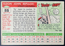 Load image into Gallery viewer, 1955 Topps Baseball #55 Rip Repulski St. Louis Cardinals Vintage MLB Card