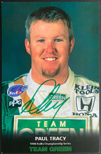 Load image into Gallery viewer, 1998 Paul Tracy Cart Promo Personally Signed Autographed FedEx Championship