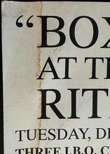 Load image into Gallery viewer, 1993 Ritz Carlton Vinny Pazienza vs Dan Sherry Site Boxing Poster Autographed