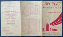 Load image into Gallery viewer, August 10th 1932 Los Angeles Summer Olympics Day Program Historical VTG Sports
