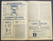 Load image into Gallery viewer, 1959 Maple Leaf Gardens Stanley Cup Semi Final Program Boston Bruins vs Toronto