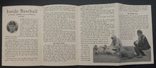 Load image into Gallery viewer, 1920s Inside Baseball Fold-Out Booklet MLB Vintage MILB Wilbert Robinson HOF