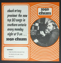 Load image into Gallery viewer, 1970 CHUM Radio Survey Music Chart Toronto Simon & Garfunkel BB King Elvis