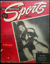 Load image into Gallery viewer, 1946 All American Sports Weekly Magazine Joe Louis Boxing Cover Story Vintage